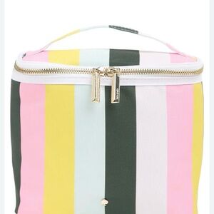 Kate Spade Multicolor Striped Cosmetic Case/lunch bag